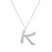 Ropi Letter-k Necklace Silver - Halsketten | L’amotion