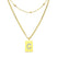 Sero Letter-c Necklace Gold - Necklace | L’amotion