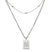 Sero Letter-m Necklace Silver - Halsketten | L’amotion