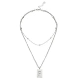 Sero Letter-p Necklace Silver - Halsketten | L’amotion