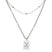 Sero Letter-x Necklace Silver - Halsketten | L’amotion