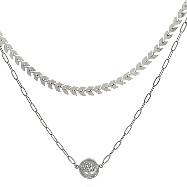 Mdoden Necklace Silver 