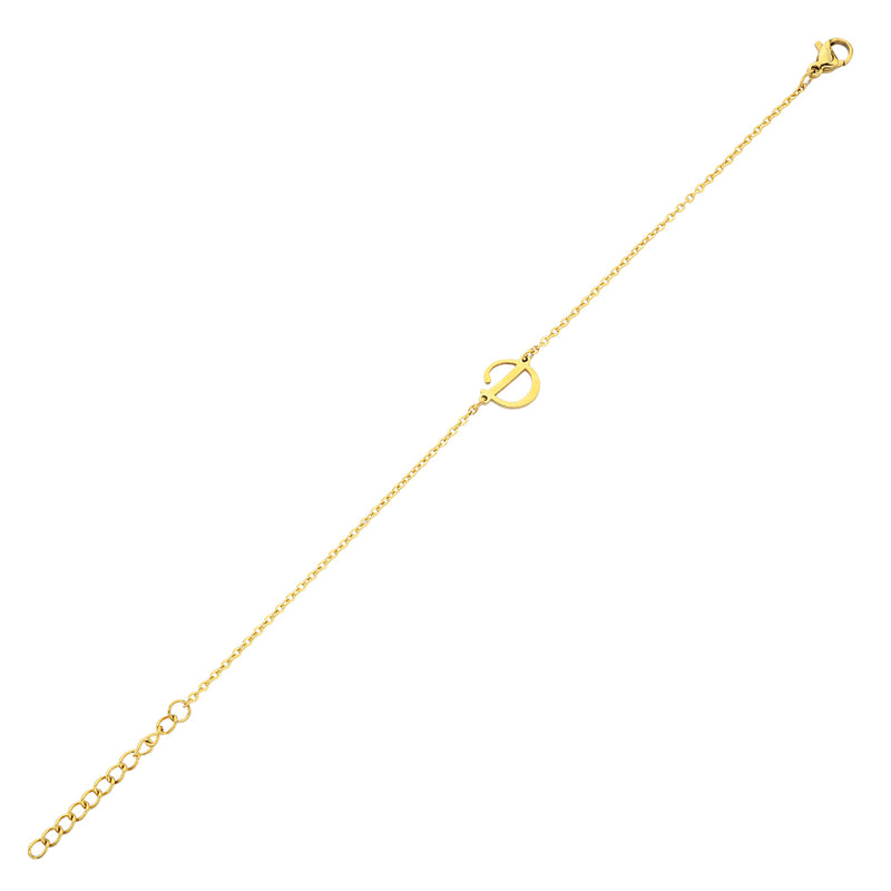 Pfer Letter-D Armband Gold