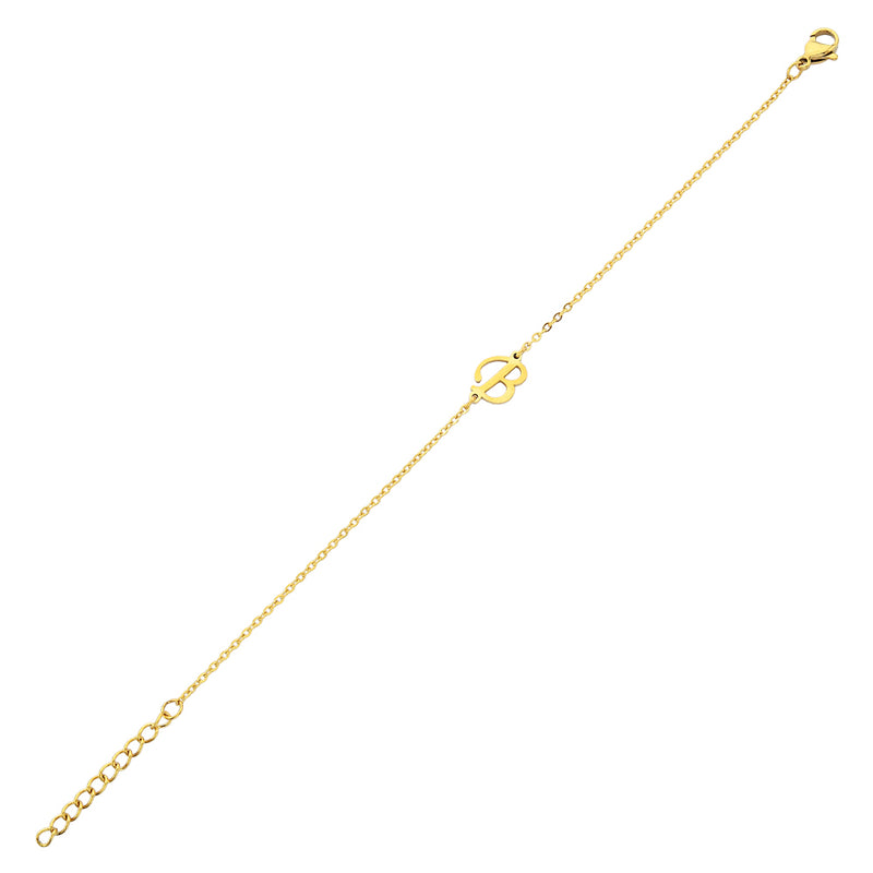 Pfer Letter-B Armband Gold
