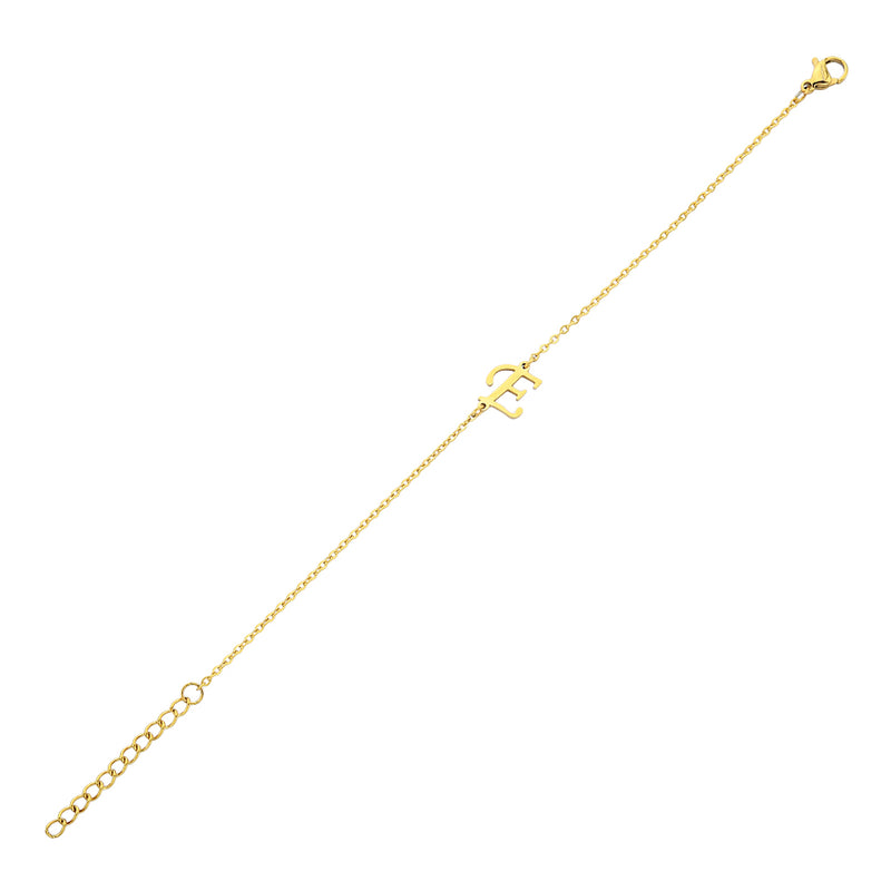 Pfer Letter-E Armband Gold