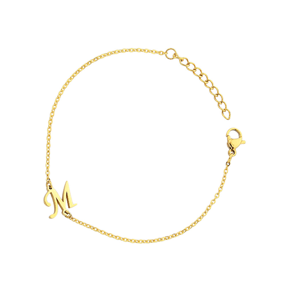 Pfer Letter-M Bracelet Gold
