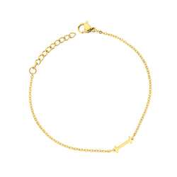 Pfer Letter-I Armband Gold