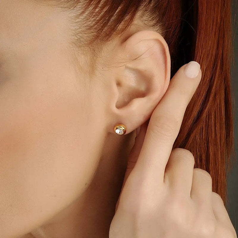 Cicali Earring Gold - Ohrringe | L’amotion