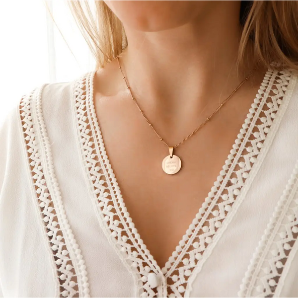 ’dream Believe Do’ Circle Necklace - Halsketten | L’amotion