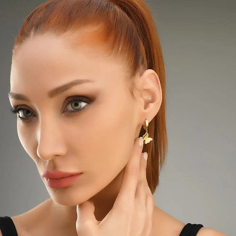 Ellea Earring Gold - Ohrringe | L’amotion