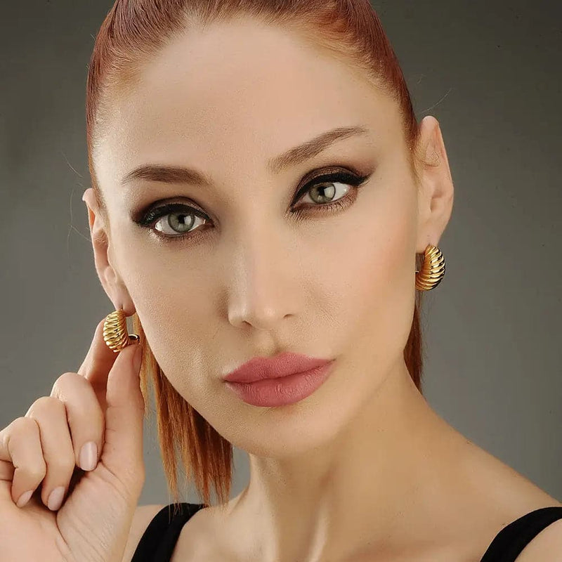 Eundoi Earring Gold - Ohrringe | L’amotion
