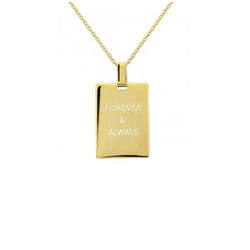 Forever & Always Necklace 925 Sterling Silver - Halsketten |