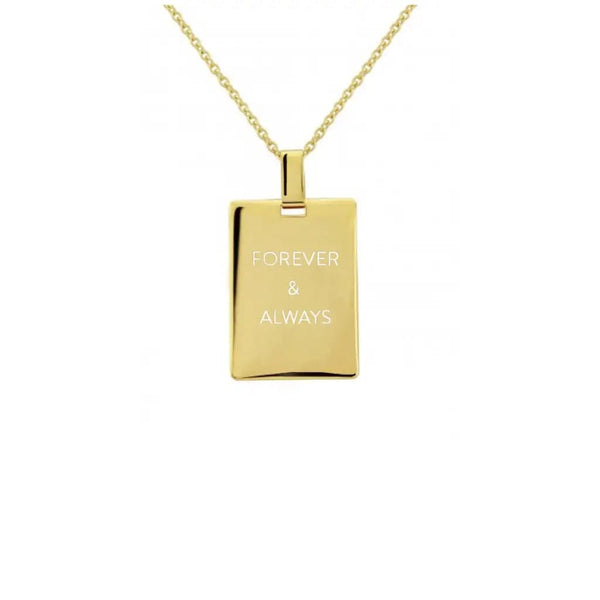 Forever & Always Necklace 925 Sterling Silver - Halsketten |