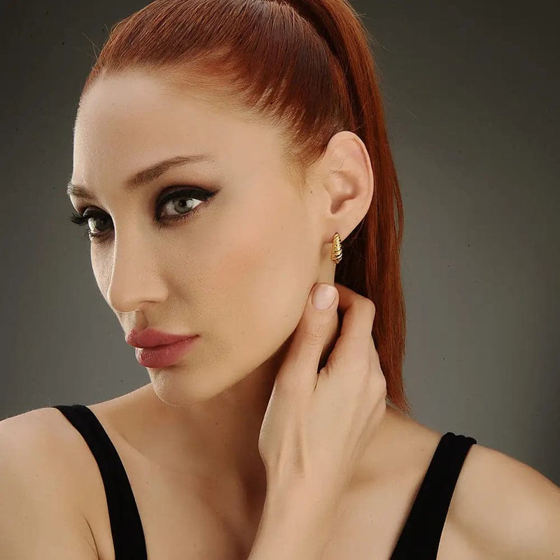 Gifin Earring Gold - Ohrringe | L’amotion