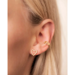 Heart Circon Stud Earring - Ohrringe | L’amotion
