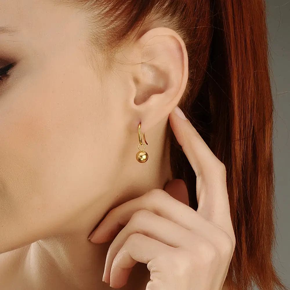 Hugansp Earring Gold - Ohrringe | L’amotion
