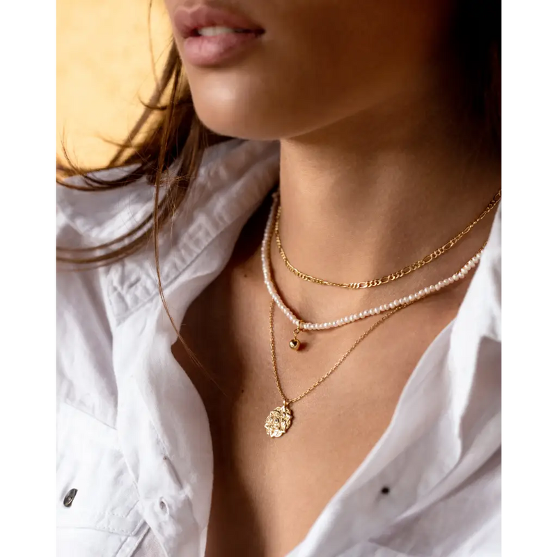 Irregular Gold Necklace - Halsketten | L’amotion