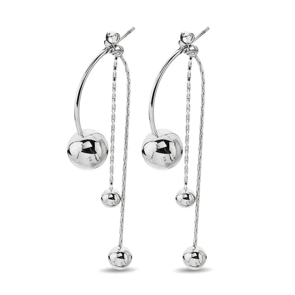 Kien Earring Silver - Ohrringe | L’amotion