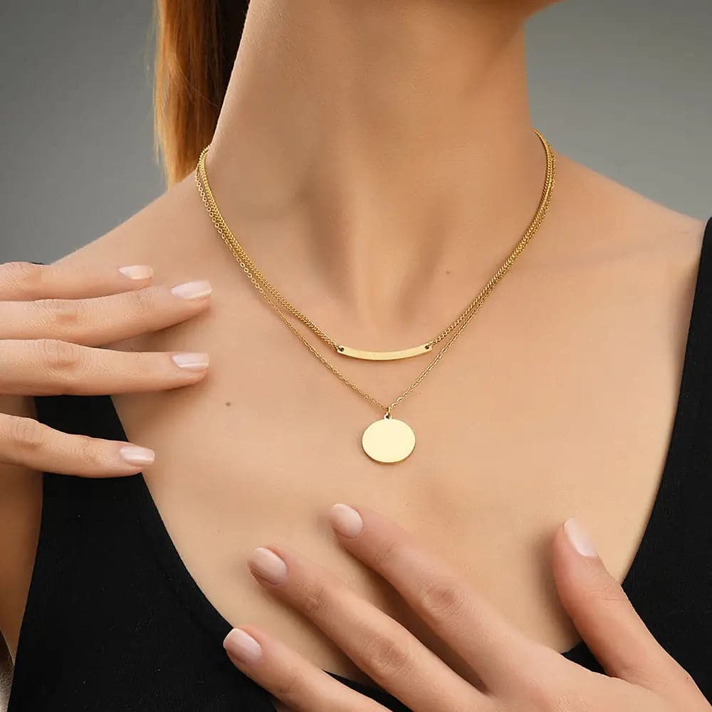 Kloo Necklace Gold - Halsketten | L’amotion