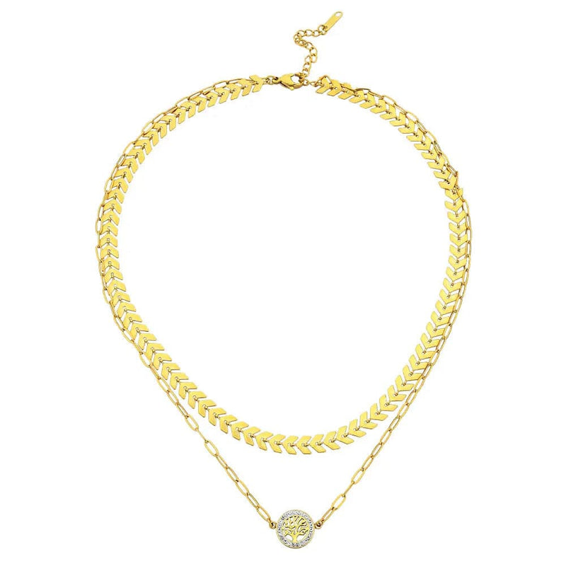 Lanea Necklace Gold - Halsketten | L’amotion