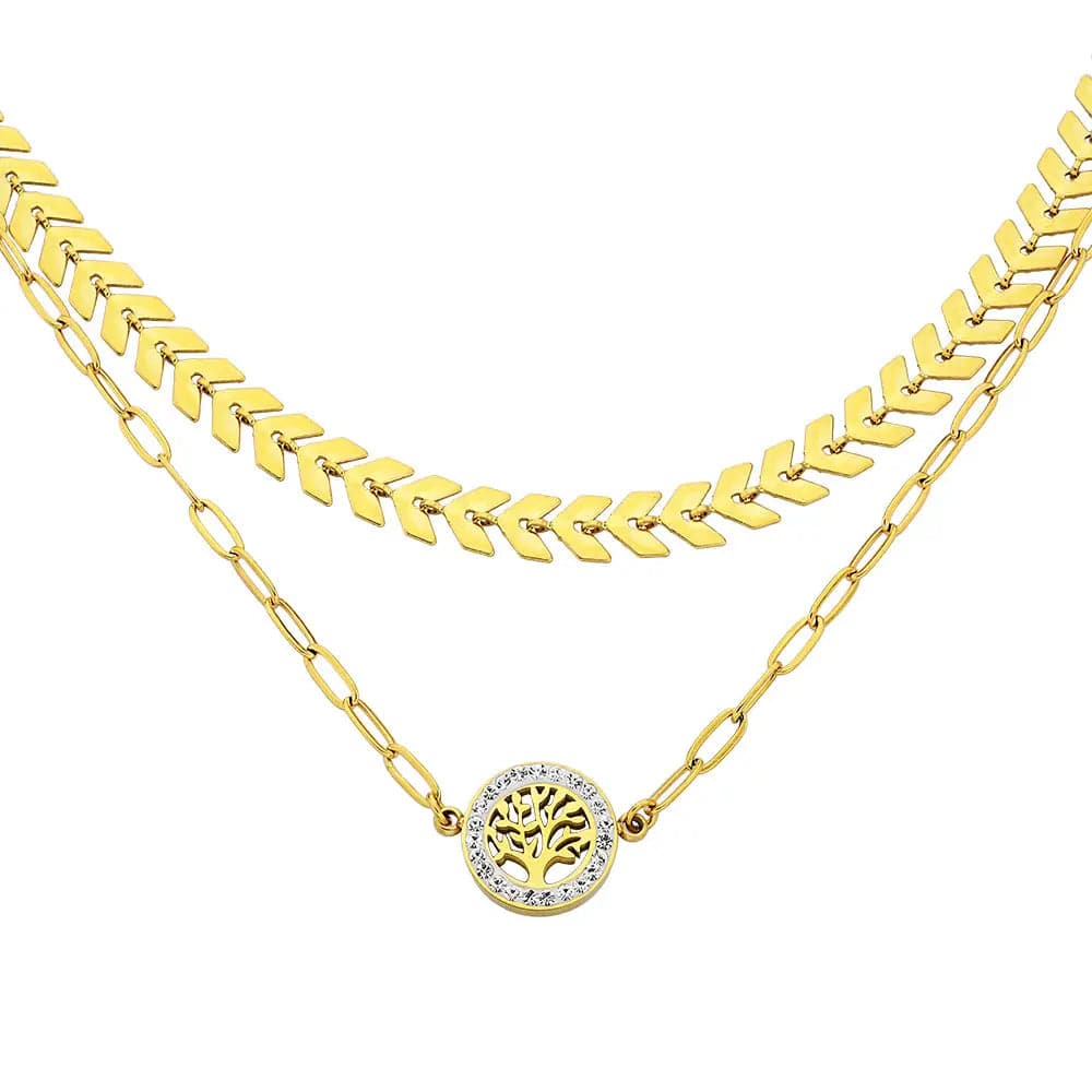 Lanea Necklace Gold - Halsketten | L’amotion