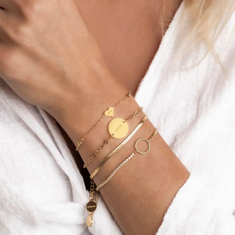 ’let It Go’ Circle Bracelet - Arm- U. Fußketten | L’amotion