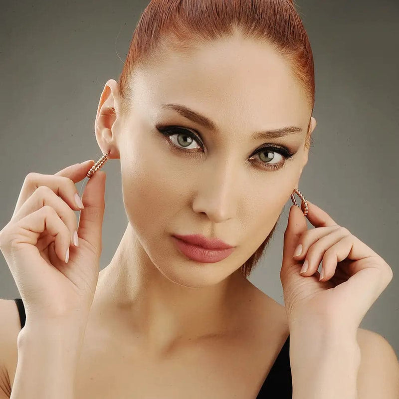 Leworob Earring Rosegold - Ohrringe | L’amotion
