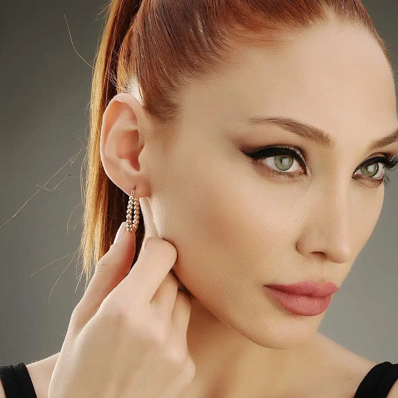 Leworob Earring Rosegold - Ohrringe | L’amotion
