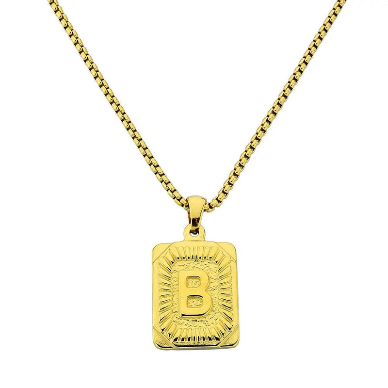 Lost Letter-b Necklace Gold - Halsketten | L’amotion