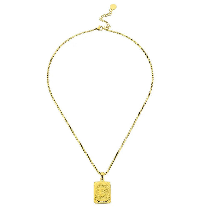 Lost Letter-c Necklace Gold - Halsketten | L’amotion