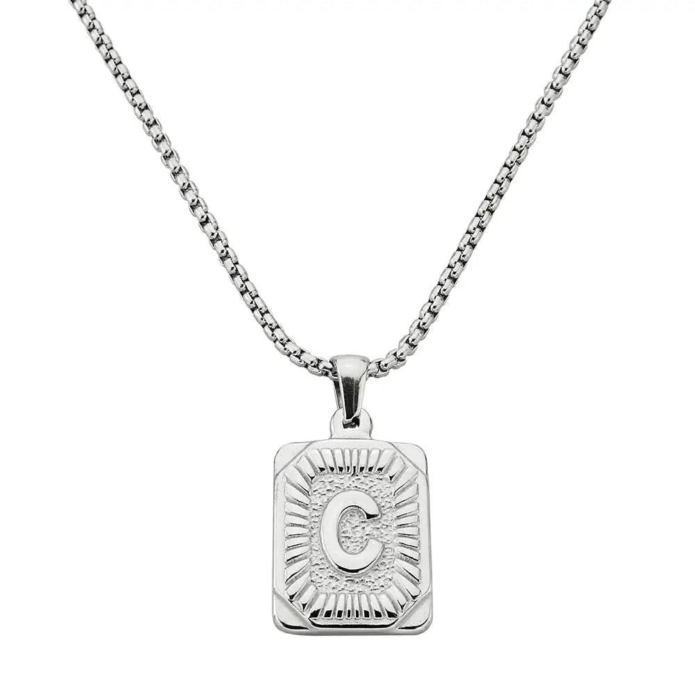 Lost Letter-c Necklace Silver - Halsketten | L’amotion