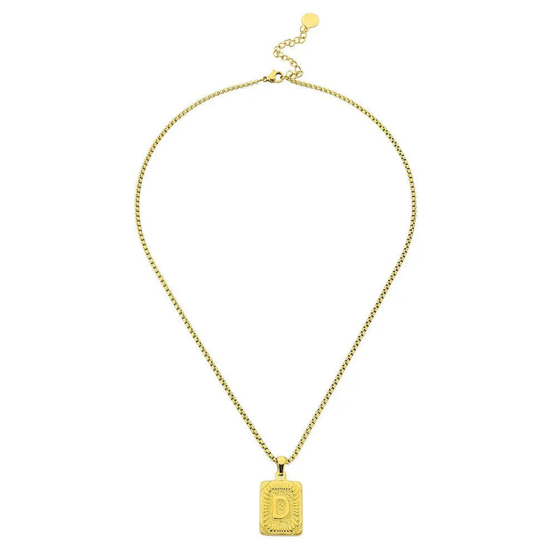 Lost Letter-d Necklace Gold - Halsketten | L’amotion