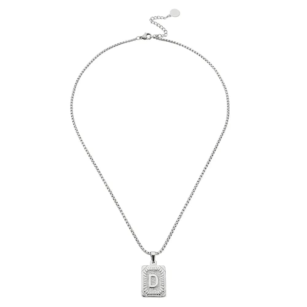 Lost Letter-d Necklace Silver - Halsketten | L’amotion