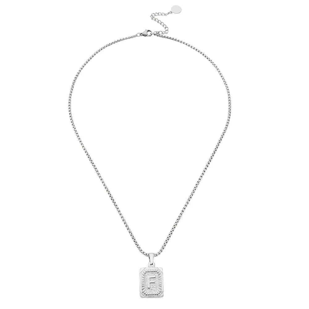 Lost Letter-f Necklace Silver - Halsketten | L’amotion