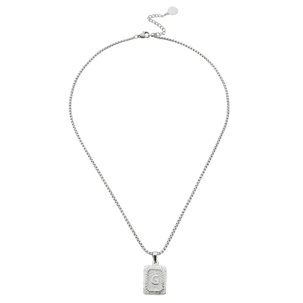 Lost Letter-g Necklace Silver - Halsketten | L’amotion