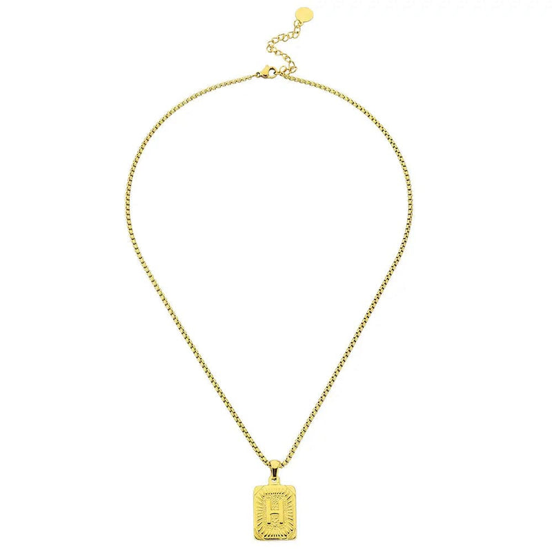 Lost Letter-h Necklace Gold - Halsketten | L’amotion