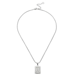 Lost Letter-h Necklace Silver - Halsketten | L’amotion