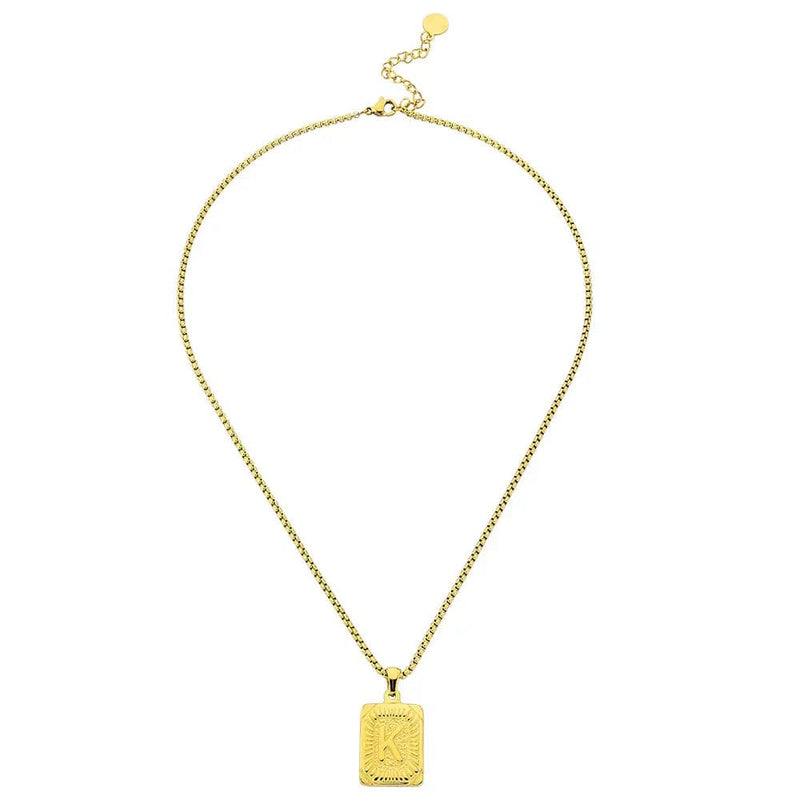 Lost Letter-k Necklace Gold - Halsketten | L’amotion