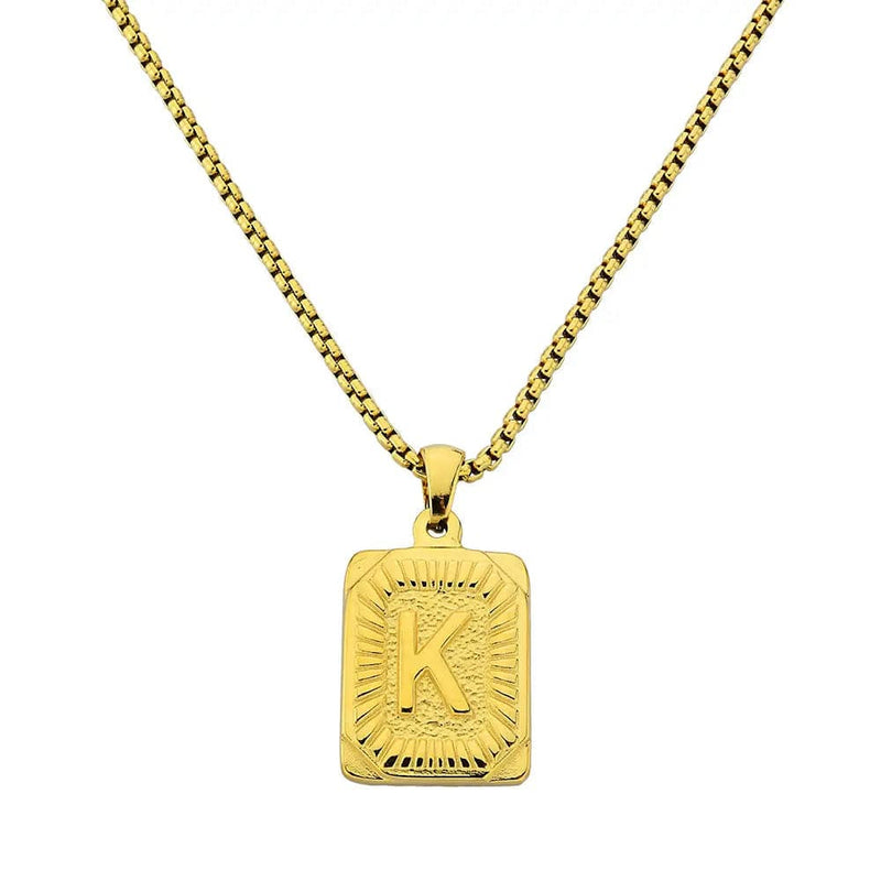 Lost Letter-k Necklace Gold - Halsketten | L’amotion