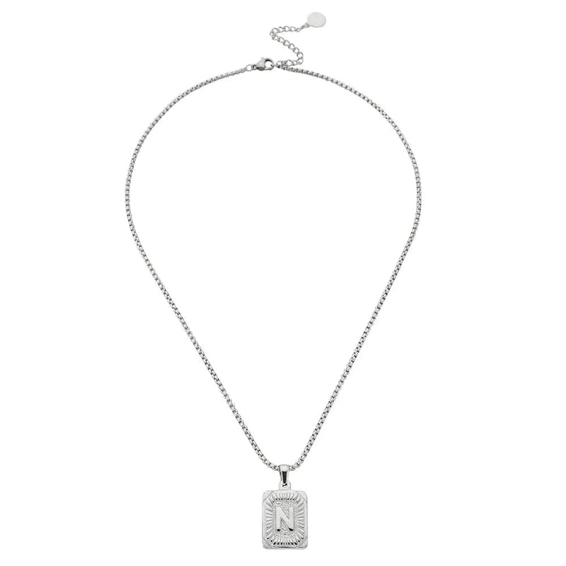 Lost Letter-n Necklace Silver - Halsketten | L’amotion