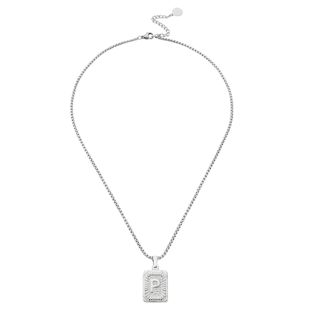 Lost Letter-p Necklace Silver - Halsketten | L’amotion