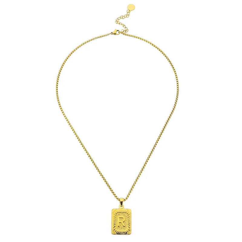 Lost Letter-r Necklace Gold - Halsketten | L’amotion