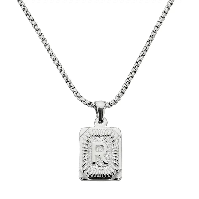 Lost Letter-r Necklace Silver - Halsketten | L’amotion