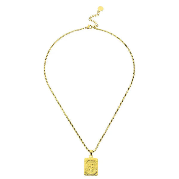Lost Letter-s Necklace Gold - Halsketten | L’amotion