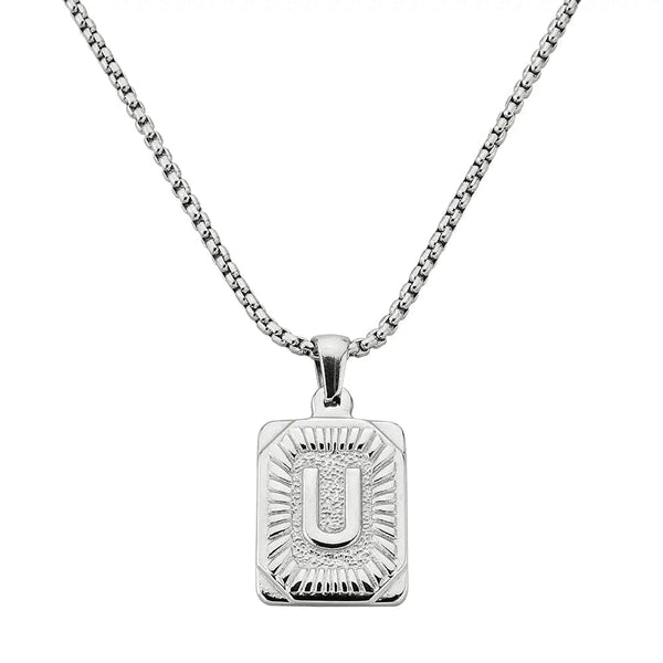 Lost Letter-u Necklace Silver - Halsketten | L’amotion