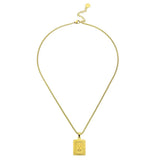 Lost Letter-w Necklace Gold - Halsketten | L’amotion