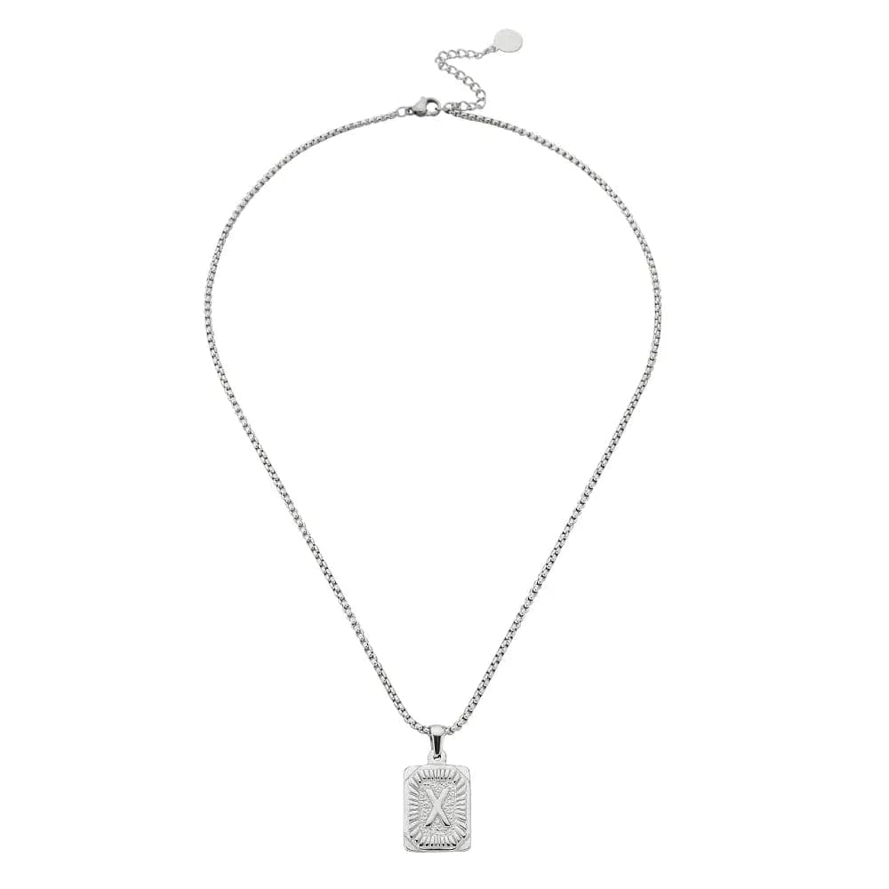 Lost Letter-x Necklace Silver - Halsketten | L’amotion