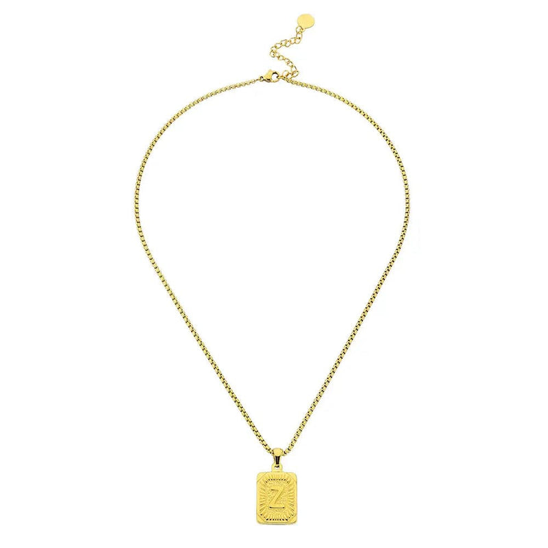 Lost Letter-z Necklace Gold - Halsketten | L’amotion