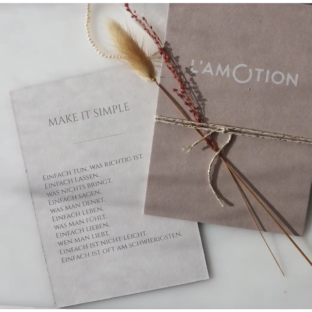 Make It Simple Ring - Message Rings | L’amotion