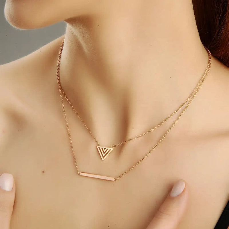Myanc Necklace Rosegold - Halsketten | L’amotion